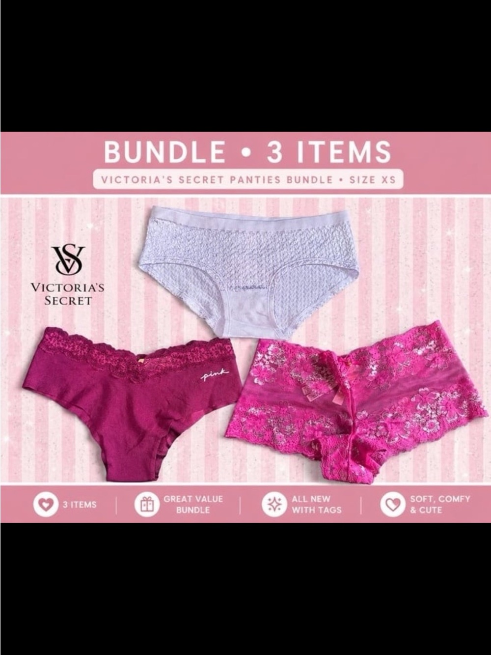 Victoria Secret Bundle 3 Pairs NWT